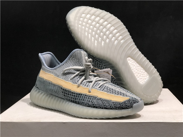 Men's Running Weapon Yeezy Boost 350 V2 "Ash Blue" Shoes 014